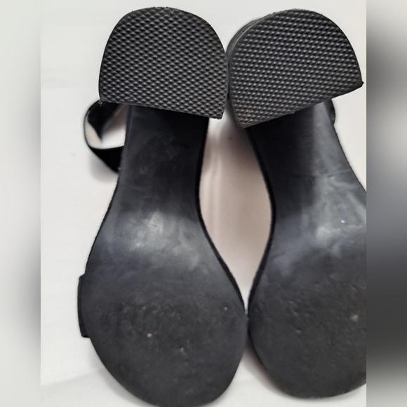 Jeffery Campbell Lindsey Black Suede Heels Size 6 - Picture 8 of 10